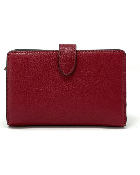 Kate Spade New York Leila Medium Compact Bifold Kožená Red Currant