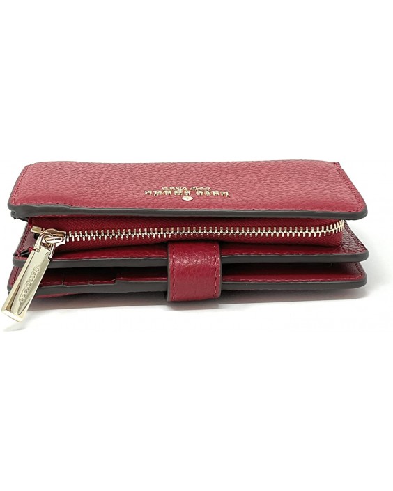 Kate Spade New York Leila Medium Compact Bifold Kožená Red Currant