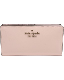 Kate Spade New York Staci Saffiano Kožená Large Slim Bifold Light Crepe