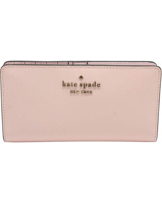 Kate Spade New York Staci Saffiano Kožená Large Slim Bifold Light Crepe