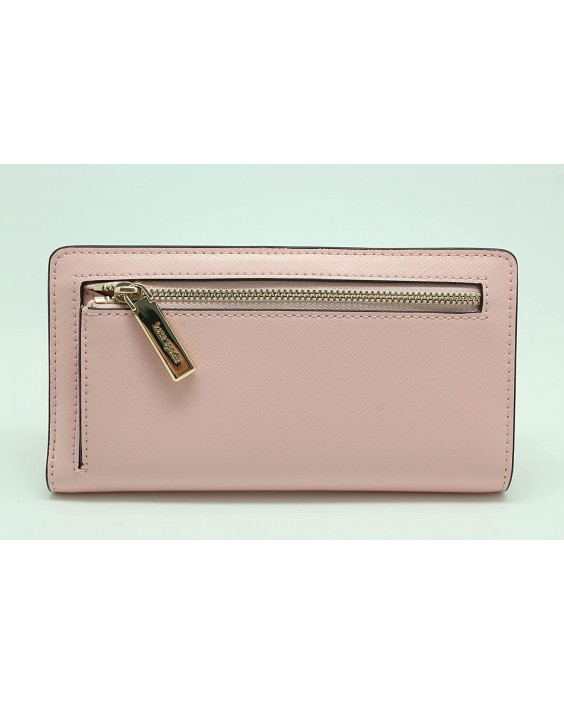 Kate Spade New York Staci Saffiano Kožená Large Slim Bifold Light Crepe