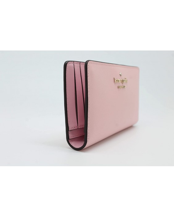 Kate Spade New York Staci Saffiano Kožená Large Slim Bifold Light Crepe