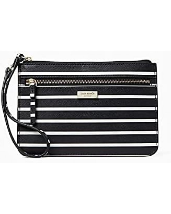 Kabelka Kate Spade New York Wristlet Shore Street Lauren Stripe Tinie, Black Stripe