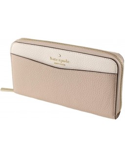 Kate Spade New York Large Continental Kožená in Warm Beige Multi