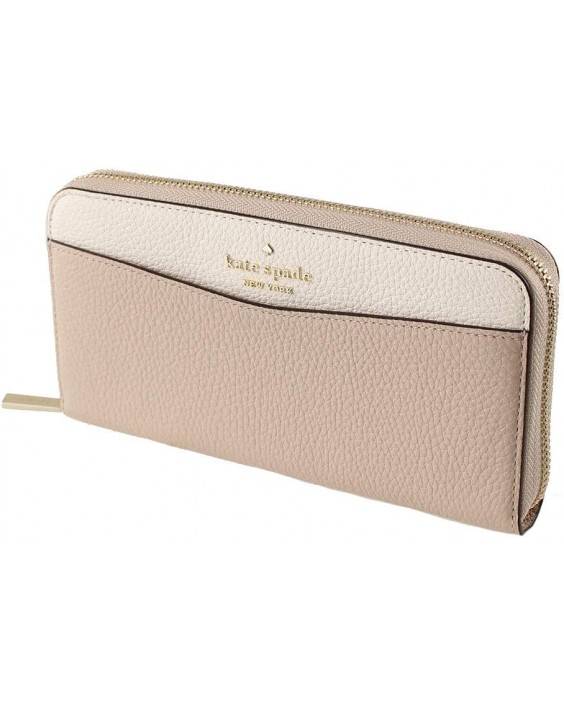 Kate Spade New York Large Continental Kožená in Warm Beige Multi