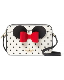 Kabelka Kate Spade X Disney Minnie Mouse Polka Dot Crossbody Camera (White Multi)