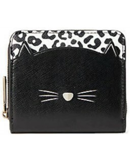 Kate Spade New York Meow Cat Small Zip Around