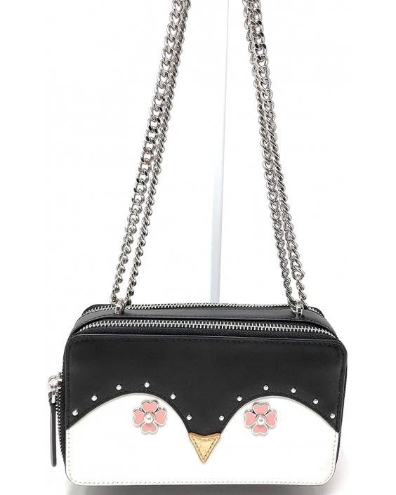 Kabelka Kate Spade chain double zip crossbody frosty black