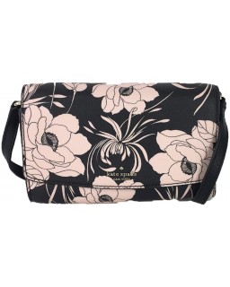 Kabelka Kate Spade Gardenia Floral Print Addison Clutch Crossbody, Black Multi