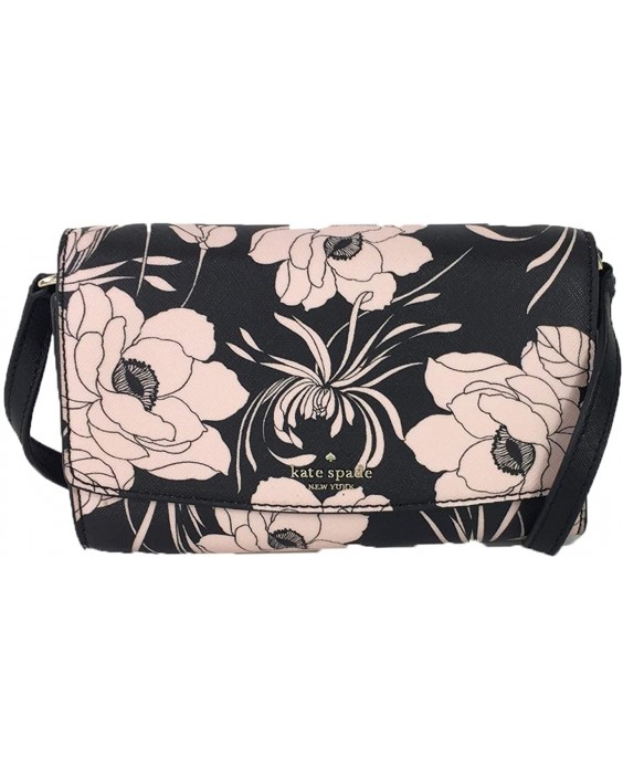 Kabelka Kate Spade Gardenia Floral Print Addison Clutch Crossbody, Black Multi