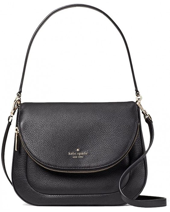 Kabelka Kate Spade Leila Soft Pebbled Kožená Medium Flap WKR00330