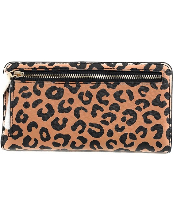 Kate Spade New York Darcy Large Slim Bifold (Cheetah Print)