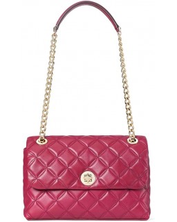 Kabelka KATE SPADE NATALIA MEDIUM FLAP CROSSBODY Kožená IN BLACKBERRY PRESERVES