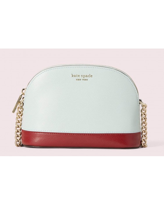 Kabelka Kate Spade New York Spencer Dome Crossbody bundled with Spencer Cardholder (Cloud Mist)