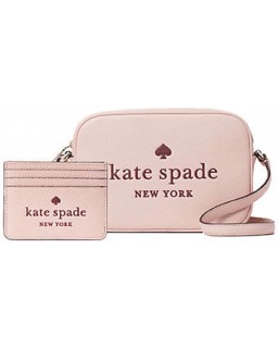 Kabelka Kate Spade New York Glitter Writing Camera bundled Crossbody and CC Holder Pink