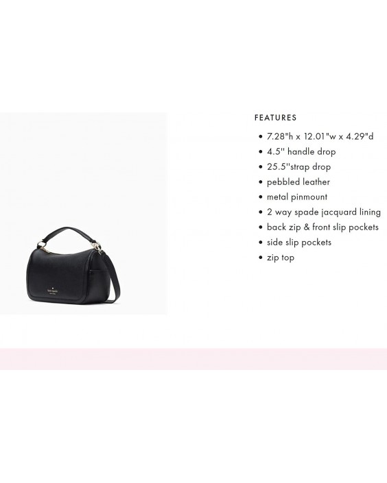 Kabelka kate spade Smoosh collection Kožená crossbody purse