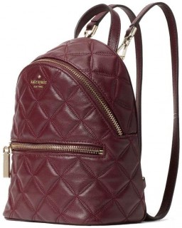 Kabelka Kate Spade New York Natalia Quilted Mini Convertible Backpack in Cherry Wood