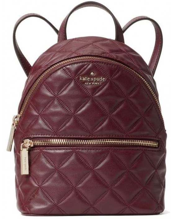 Kabelka Kate Spade New York Natalia Quilted Mini Convertible Backpack in Cherry Wood