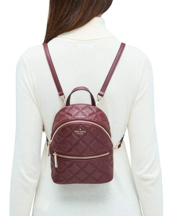 Kabelka Kate Spade New York Natalia Quilted Mini Convertible Backpack in Cherry Wood