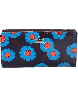 Kate Spade Tangier Floral Stacy Continental, Peacock Blue