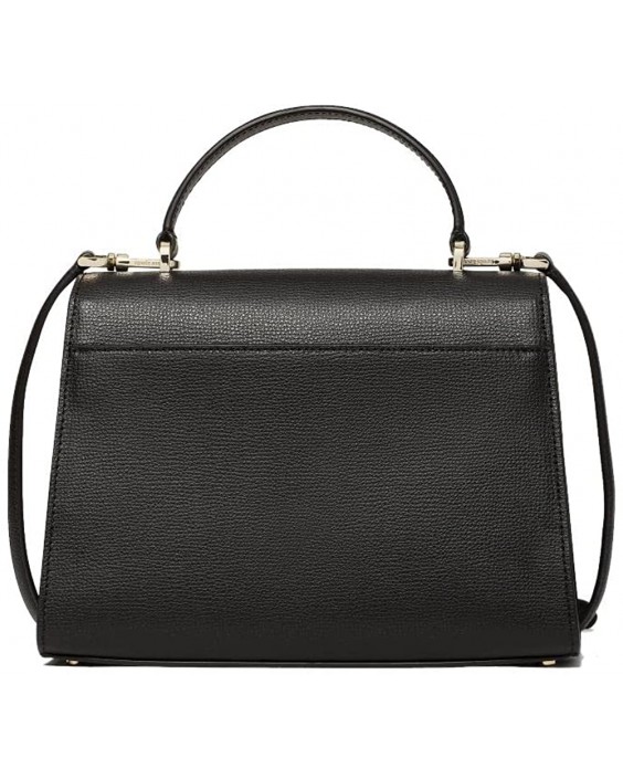 Kabelka Kate Spade Darcy Kožená Top Handle Satchel Crossbody in Black