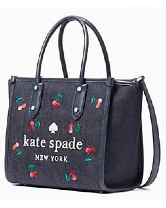 Kabelka Kate Spade New York Ella Small Cherry Denim Tote