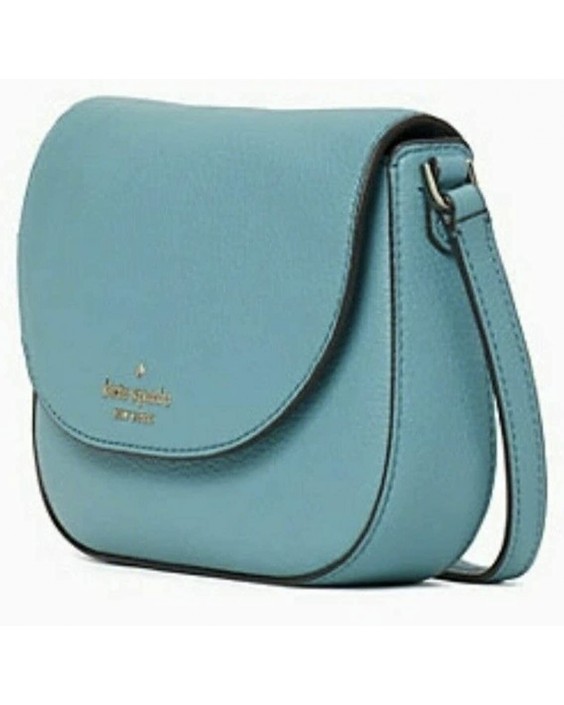 Kabelka Kate Spade New York Leila Mini Flap Kožená Crossbody (Stone Blue)