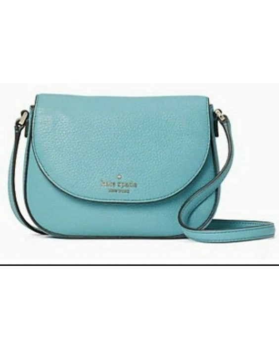 Kabelka Kate Spade New York Leila Mini Flap Kožená Crossbody (Stone Blue)