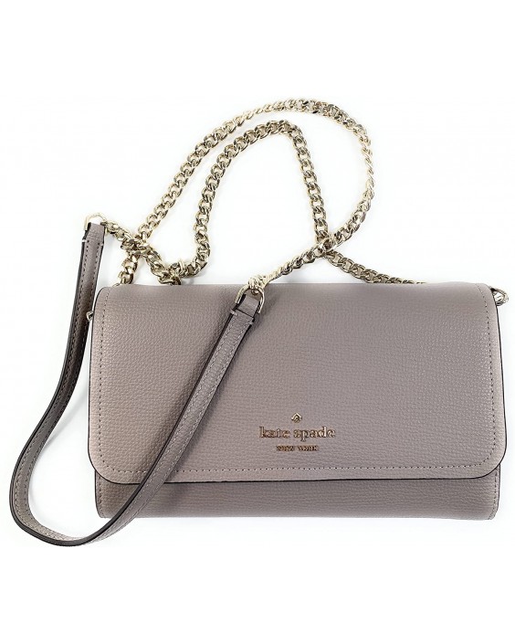 Kate Spade New York Darcy Refined Grain Kožená Chain Warm Taupe