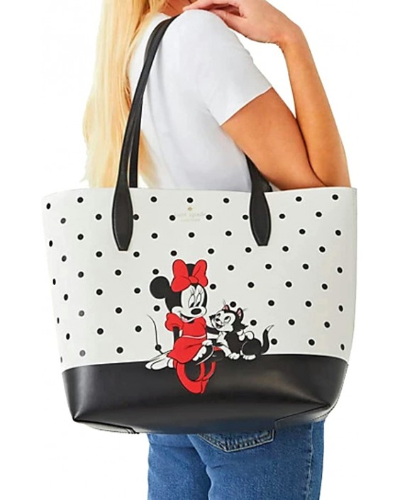 Kabelka Kate Spade x Disney Minnie Mouse Large Reversible Kožená Tote Purse(White Multi)