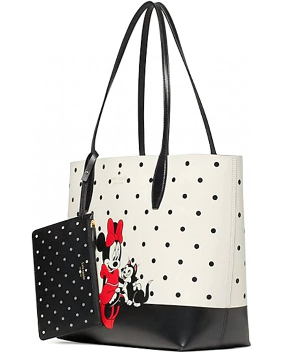 Kabelka Kate Spade x Disney Minnie Mouse Large Reversible Kožená Tote Purse(White Multi)