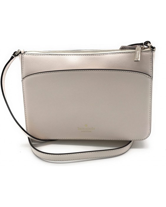 Kabelka Kate Spade New York Adel Medium Refined Grain Kožená Top Zip Crossbody (Parchment)