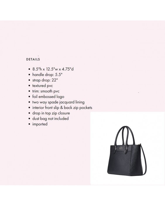 Kabelka Kate Spade Melanie Satchel Black