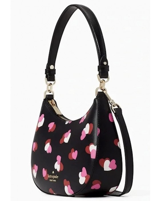 Kabelka Kate Spade Staci Flutter Hearts Printed Hearts Crossbody (Black Multi)