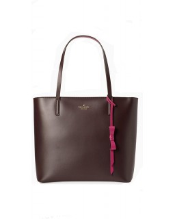 Kabelka Kate Spade Lawton Way Rose Tote Chocolate Cherry