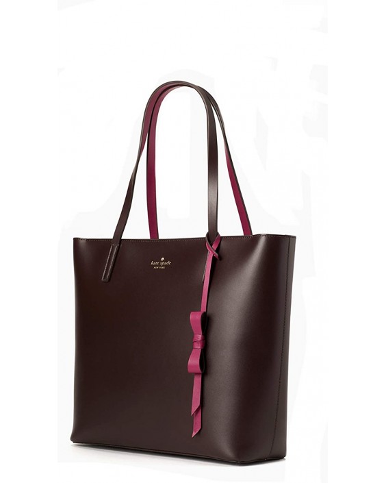 Kabelka Kate Spade Lawton Way Rose Tote Chocolate Cherry