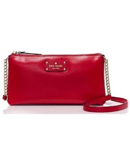 Kabelka Kate Spade Wellesley Declan Classic Kožená Crossbody, Pillbox Red