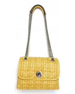 Kabelka Kate Spade Small Flap Crossbody K6092 Tweed Fabric Cut Mango 800 TOU Yellow