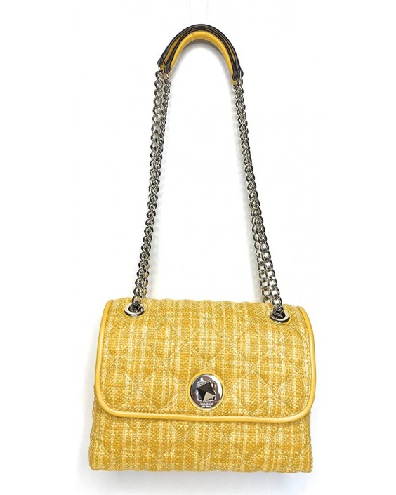 Kabelka Kate Spade Small Flap Crossbody K6092 Tweed Fabric Cut Mango 800 TOU Yellow