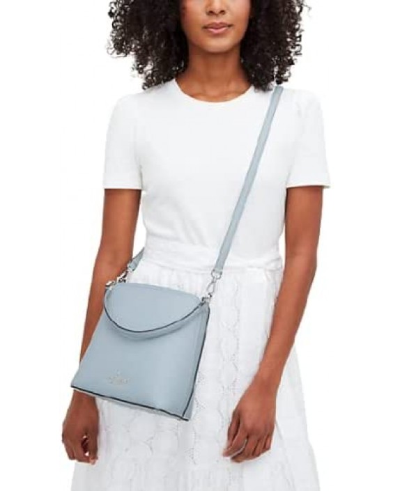 Kabelka Kate Spade Darcy Refined Grain Kožená Small Bucket Crossbody (Ocean Fog)