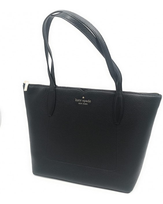 Kabelka Kate Spade New York Harlow Pebbled Kožená Large Tote (Black)