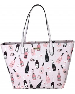 Kabelka Kate Spade Pop Fizz Champagne Print Margareta Tote, Pink