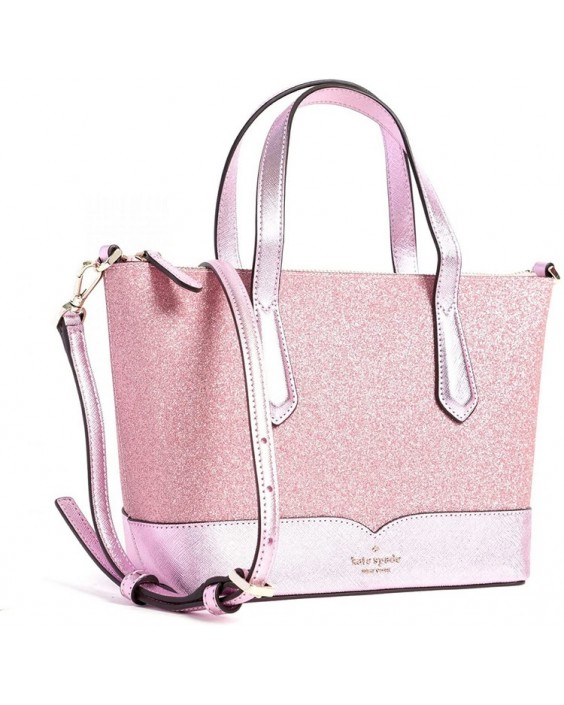 Kabelka Kate Spade New York Lola Glitter Small Satchel Crossbosy Rose Pink