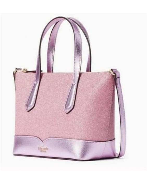 Kabelka Kate Spade New York Lola Glitter Small Satchel Crossbosy Rose Pink