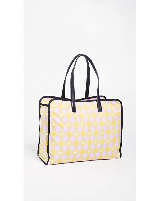 Kabelka Kate Spade New York Morley XL Tote, Frozen Lilac/Chartreuse, Yellow, Plaid, One Size