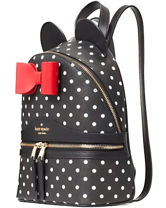 Kabelka Kate Spade disney x kate Spade New York minnie dome backpack Polka Dot Kožená