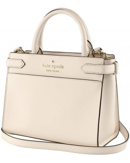 Kabelka Kate Spade New York Staci Small Saffiano Kožená Satchel in Parchment