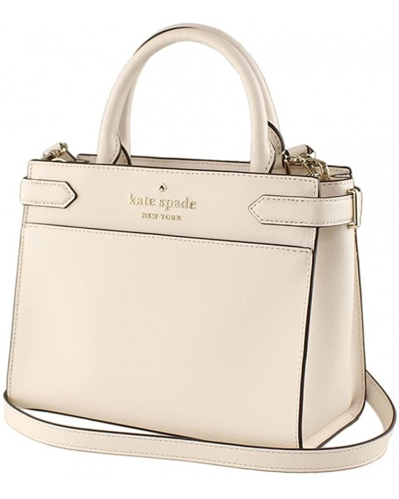 Kabelka Kate Spade New York Staci Small Saffiano Kožená Satchel in Parchment