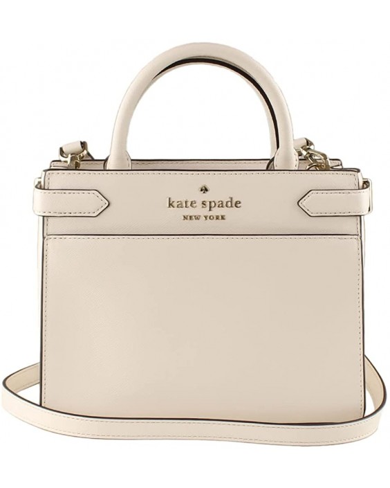 Kabelka Kate Spade New York Staci Small Saffiano Kožená Satchel in Parchment