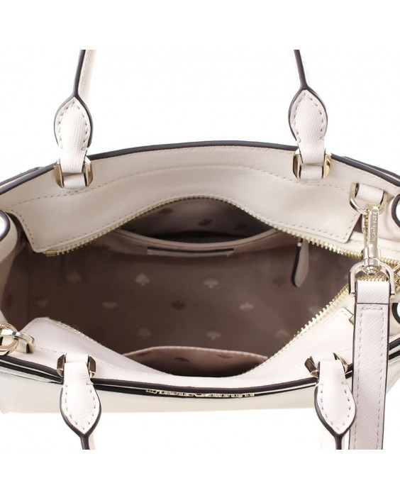 Kabelka Kate Spade New York Staci Small Saffiano Kožená Satchel in Parchment